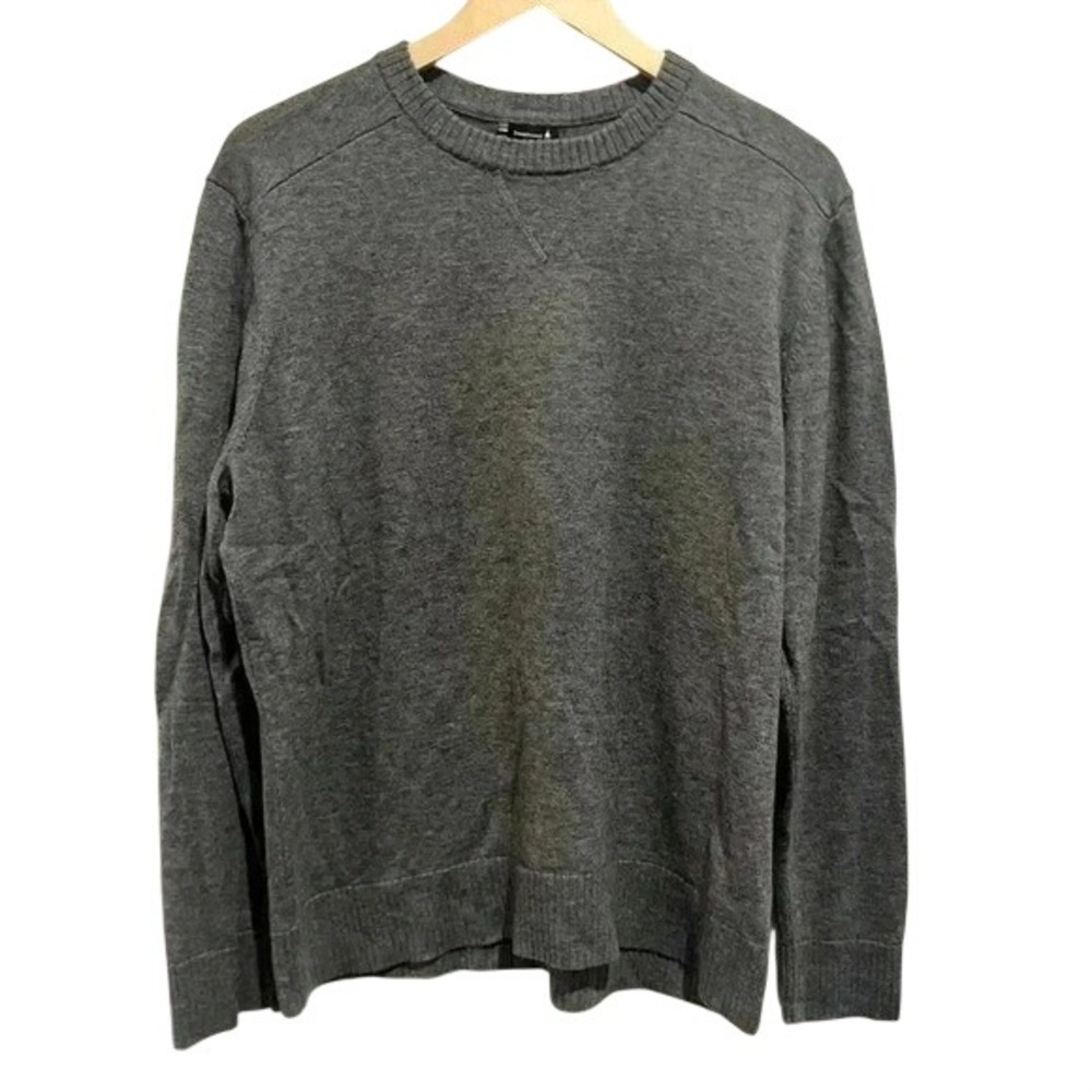 Smartwool Sweater Mens Large‎ Gray Excellent Merino Wool Crewneck Pullover Knit